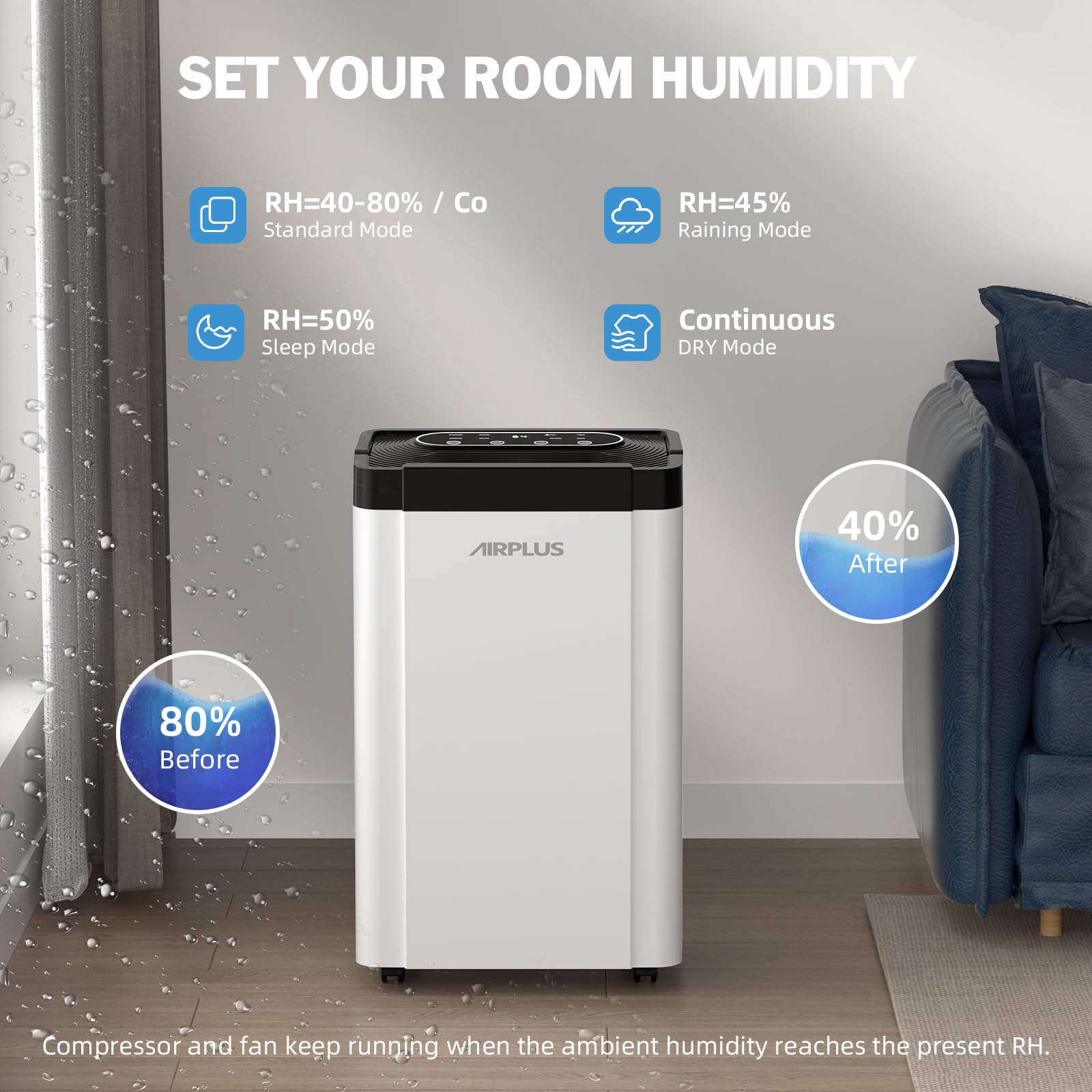 Amazon | AIRPLUS (エアプラス) 4,500平方フィート 70パイント 地下室